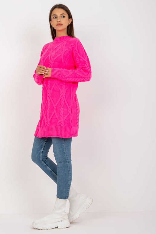 Fluo rozā minikleita ar bizēm RUE PARIS