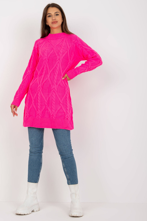 Fluo rozā minikleita ar bizēm RUE PARIS