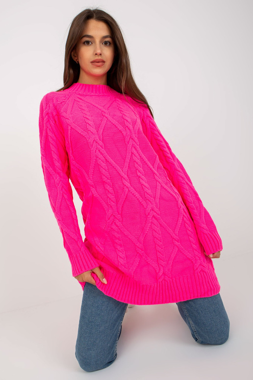 Fluo rozā minikleita ar bizēm RUE PARIS