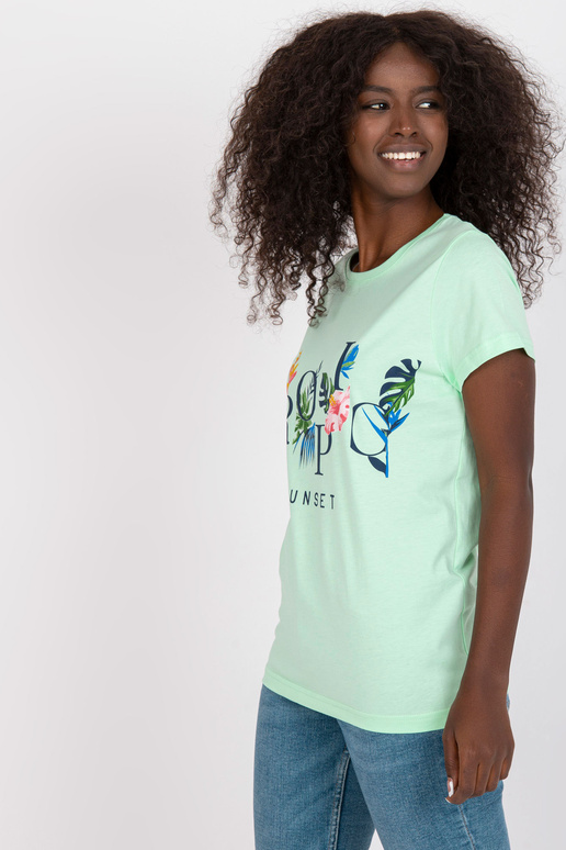 Piparmētru sieviešu T-krekls ar...