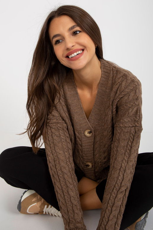 Brūna jaka ar bizēm RUE PARIS