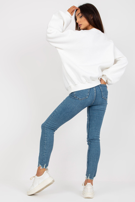 Ecru džemperis basic ar platām...