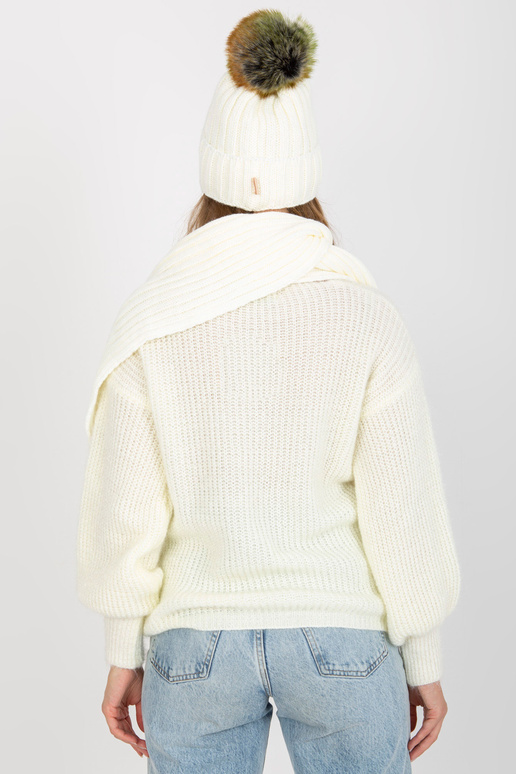 Ecru ziemas komplekts ar cepuri un...