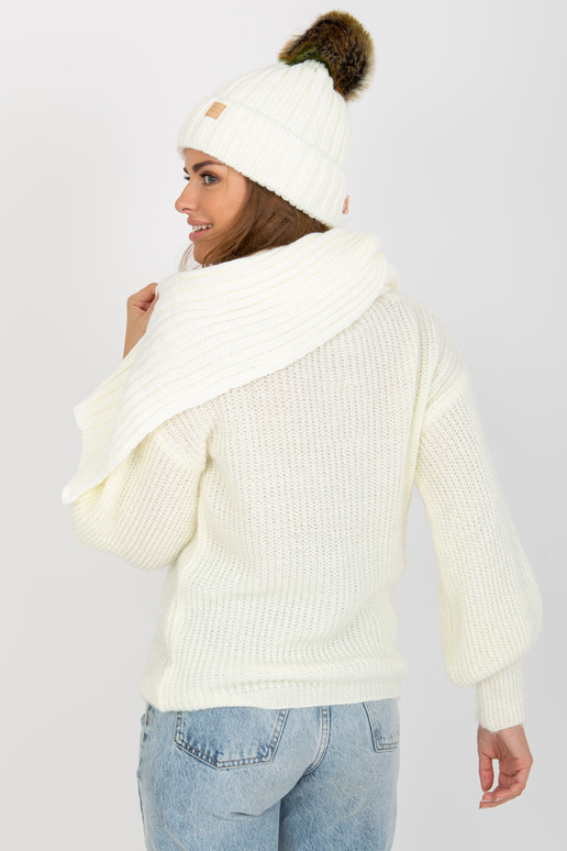 Ecru ziemas komplekts ar cepuri un...