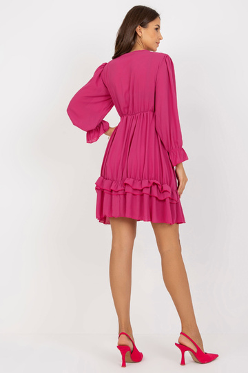 Fuksijas krāsas boho kleita... 2