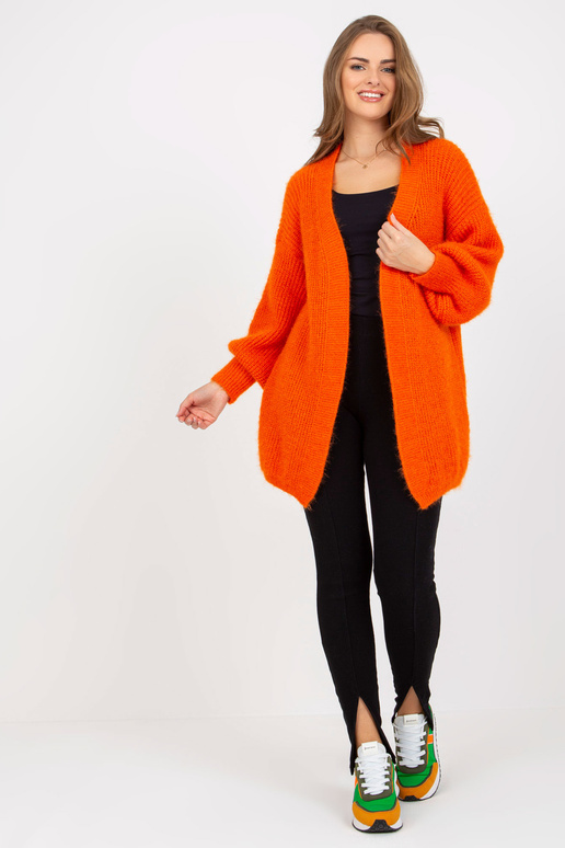 Oranžs pūkains jaciņš ar OCH BELLA vilnu