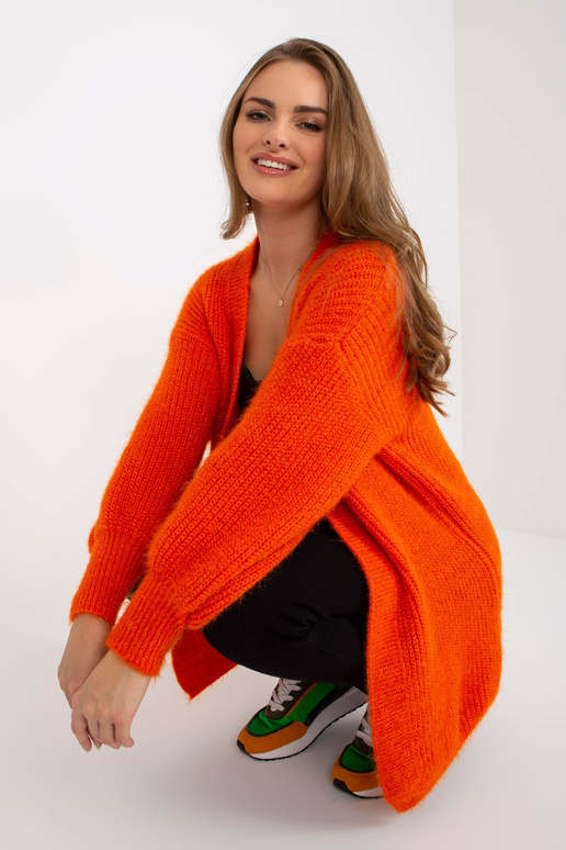 Oranžs pūkains jaciņš ar OCH BELLA vilnu