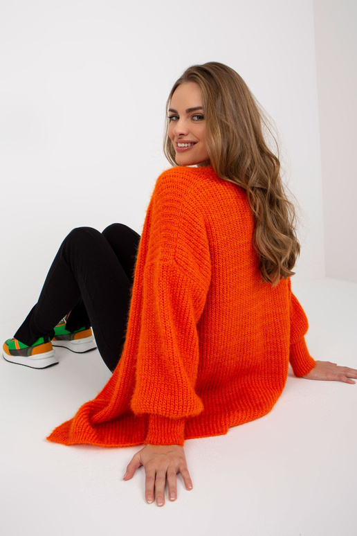 Oranžs pūkains jaciņš ar OCH BELLA vilnu