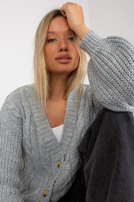 Pelēka jaka ar platām piedurknēm OCH...