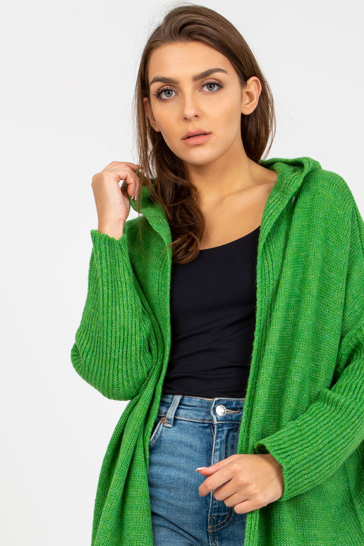 Zaļš garš jaciņš ar uzrakstu...