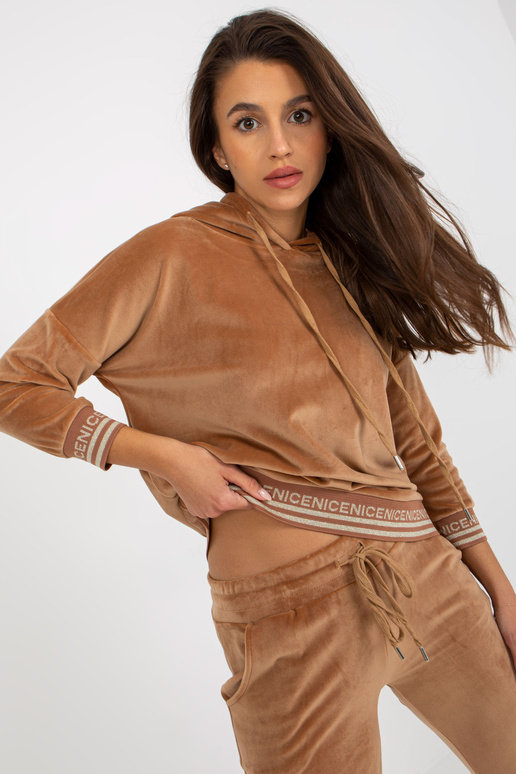 Kamelweiches Viskose-Velours-Set Kamelweiches Viskose-Velours-Set