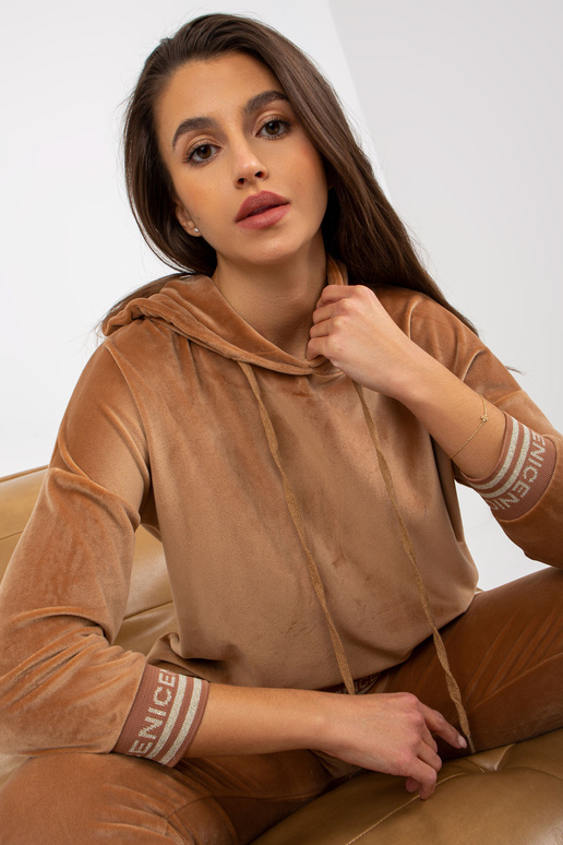 Kamelweiches Viskose-Velours-Set Kamelweiches Viskose-Velours-Set