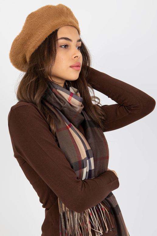 Kamieļu sieviešu ziemas beretes cepure