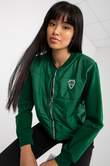 Tumši zaļš stepēts bomber... 2