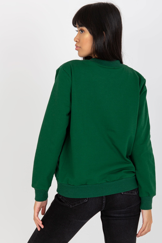 Tumši zaļš stepēts bomber džemperis...