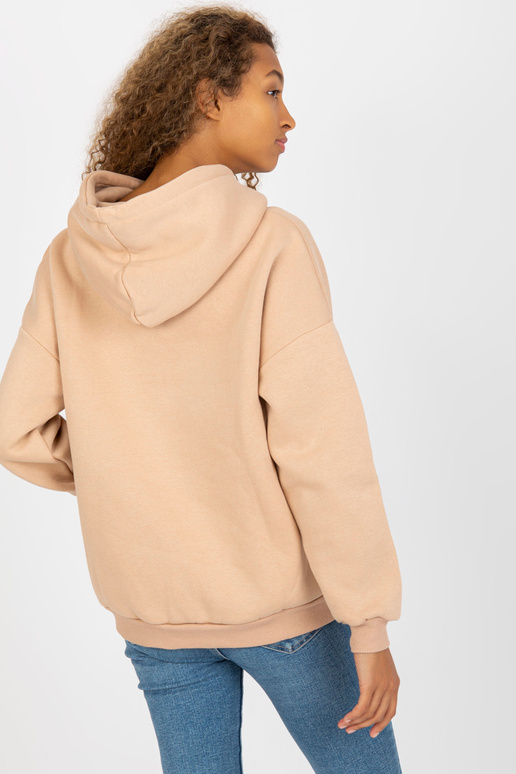 Bēšs sporta krekls pamata ķengurs RUE...