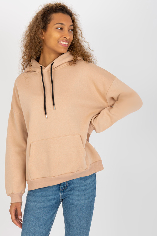 Bēšs sporta krekls pamata ķengurs RUE...