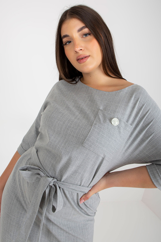 Pelēka liela izmēra svītraina zīmuļa...