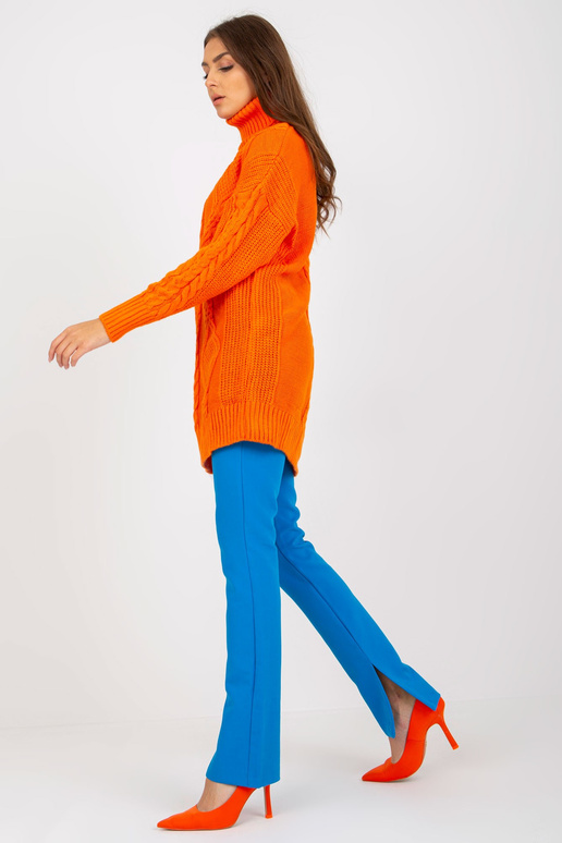 Apelsīnu mini trikotāžas kleita ar...