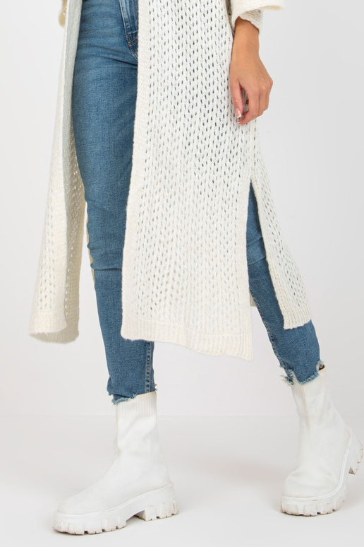 Ecru gara ažūra oversize jaka OCH BELLA