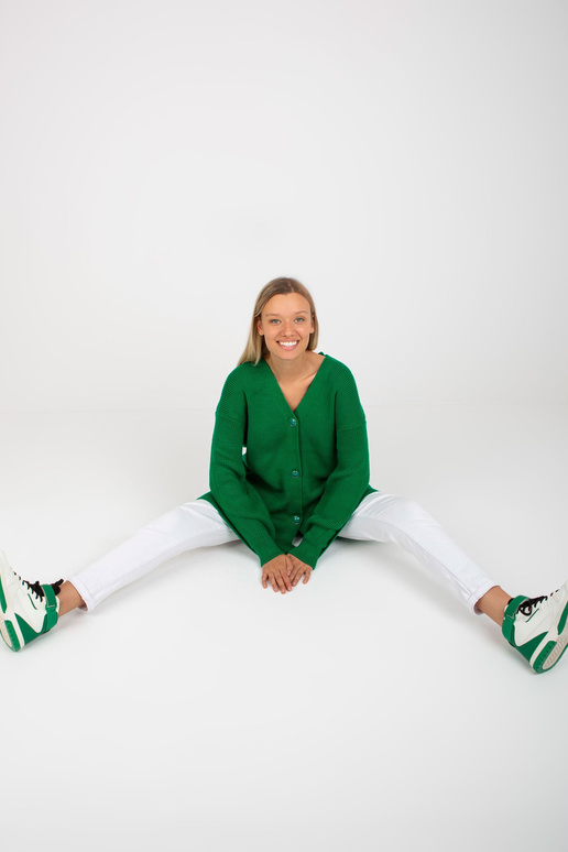 Zaļa, liela izmēra jaka RUE PARIS