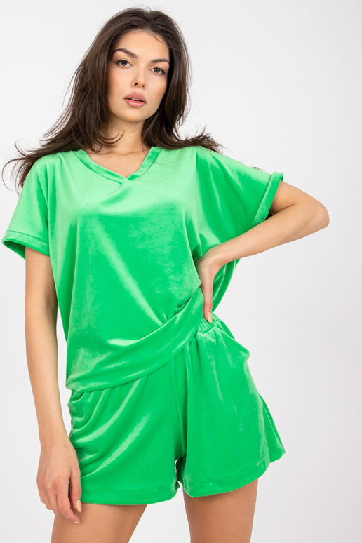 Zaļš divdaļīgs velūra komplekts ar...