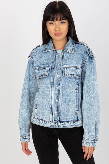 Zila sieviešu džinsu jaka...