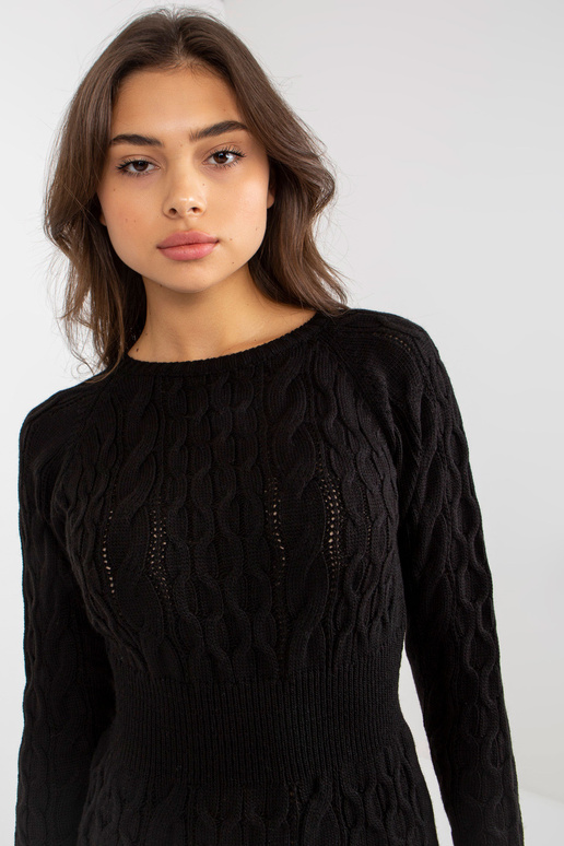 Melna midi kleita ar šķēlumu RUE PARIS