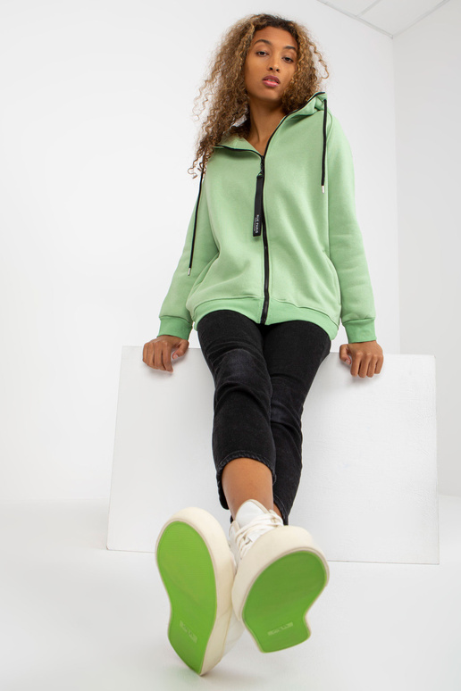 Gaiši zaļš Basic Hoodie RUE PARIS