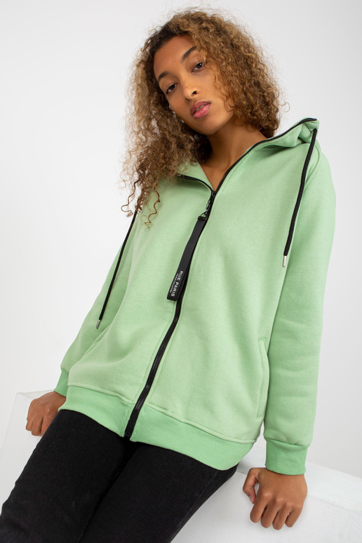 Gaiši zaļš Basic Hoodie RUE PARIS