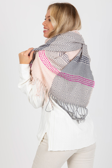 Gaiši rozā un pelēka...