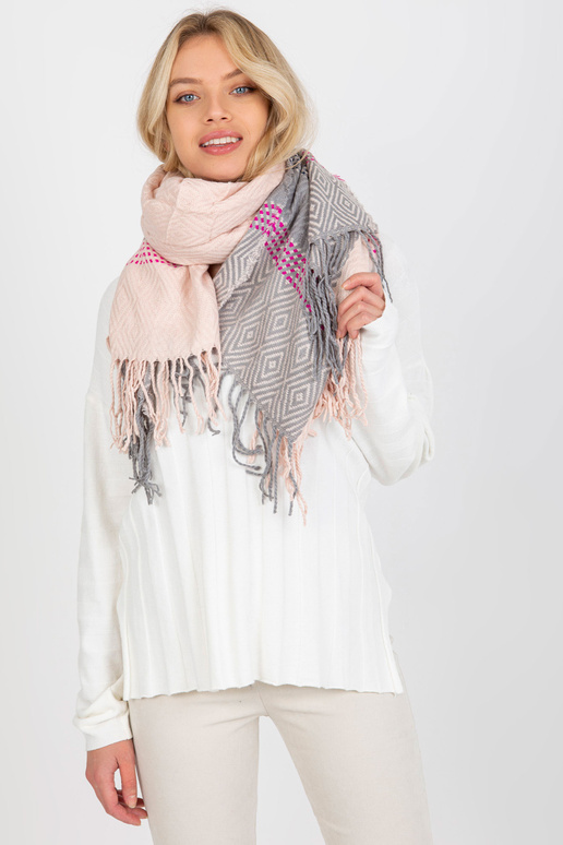 Gaiši rozā un pelēka sieviešu ziemas...