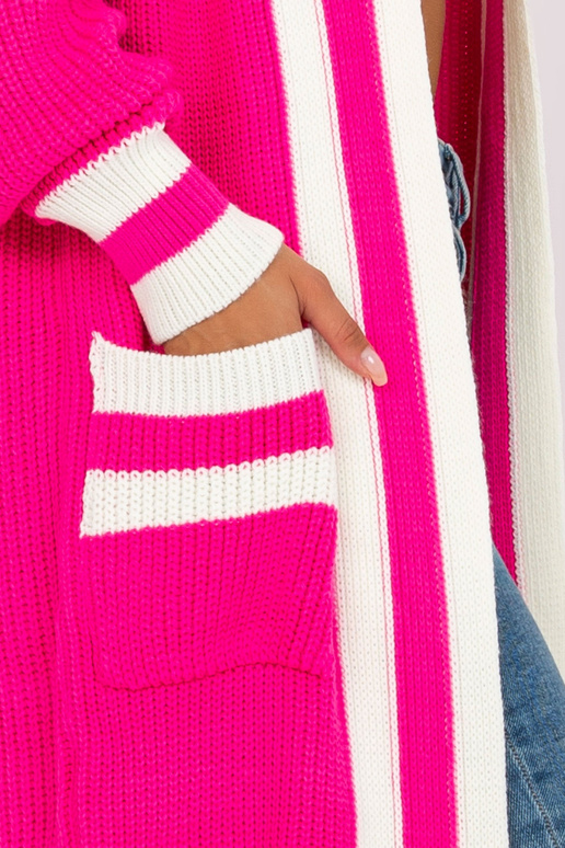 Rozā liela izmēra jaka ar kabatām RUE...