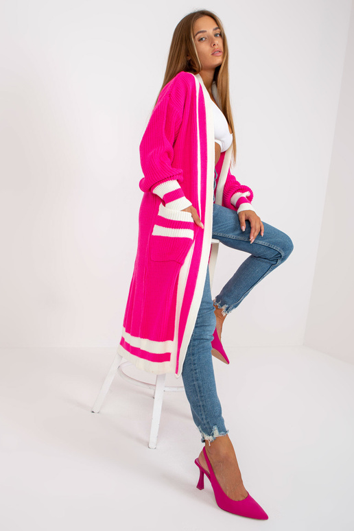 Rozā liela izmēra jaka ar kabatām RUE...