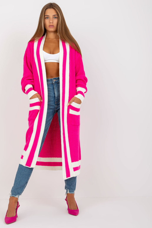 Rozā liela izmēra jaka ar kabatām RUE...