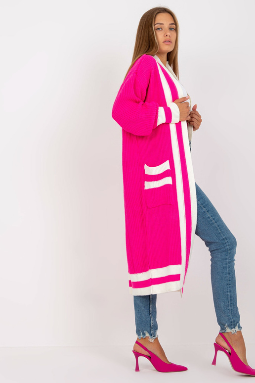 Rozā liela izmēra jaka ar kabatām RUE...