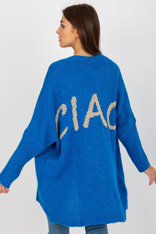 Tumši zila sieviešu jaka ar OCH BELLA...