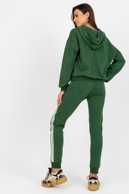 Dunkelgrünes Baumwoll-Lässiges...