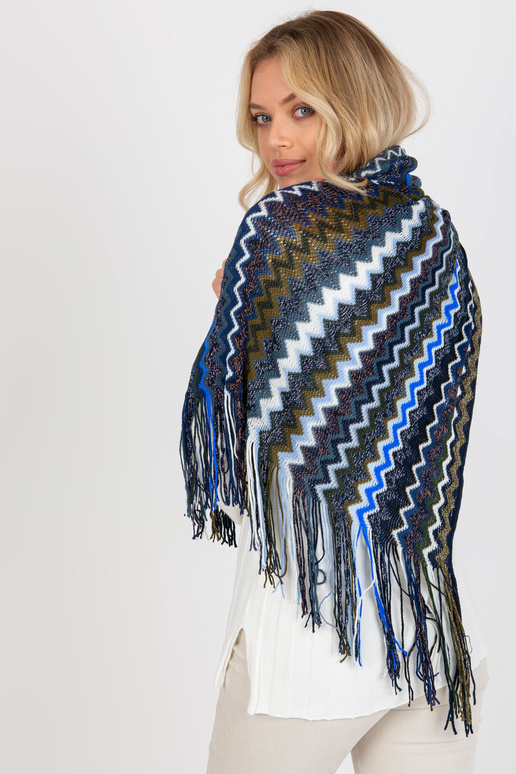 Tumši zila sieviešu ziemas šalle ar...