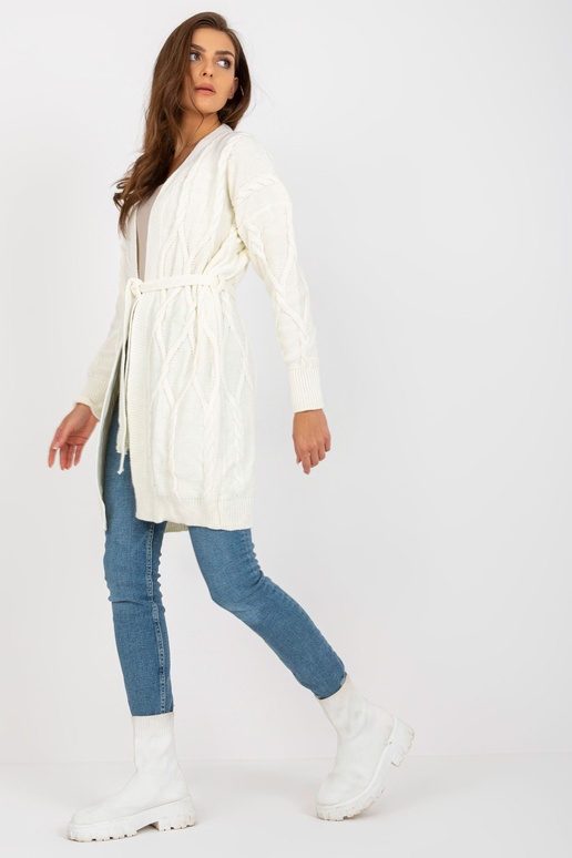 Ecru garš jaciņš ar iesiešanu RUE PARIS