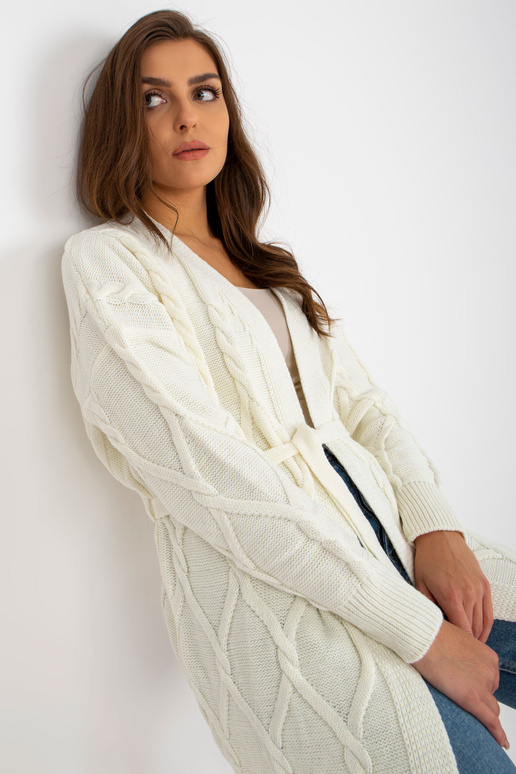 Ecru garš jaciņš ar iesiešanu RUE PARIS