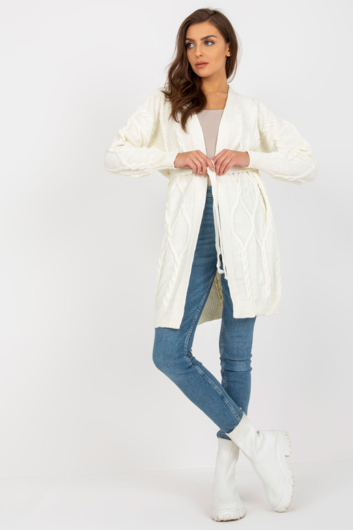 Ecru garš jaciņš ar iesiešanu RUE PARIS