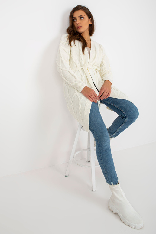 Ecru garš jaciņš ar iesiešanu RUE PARIS