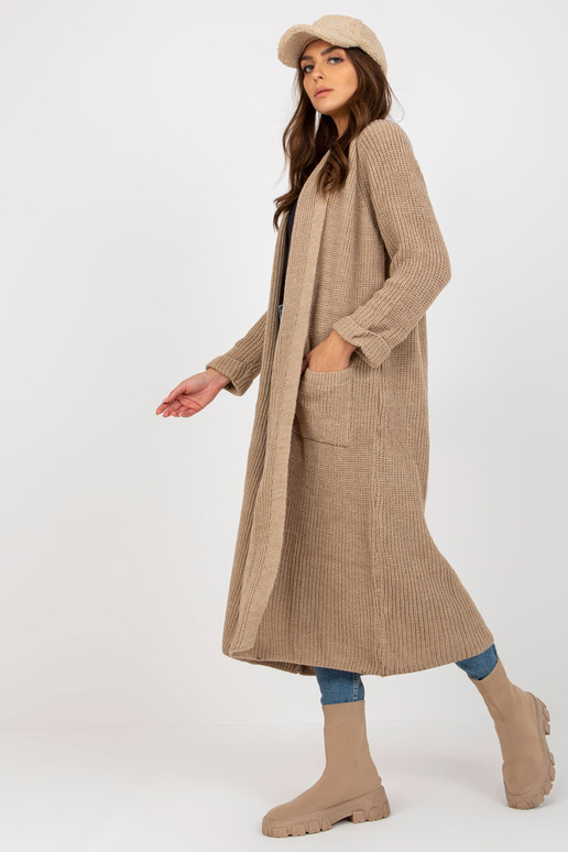 Bēšs garš jaciņš ar OCH BELLA vilnu