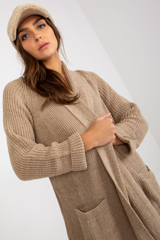 Bēšs garš jaciņš ar OCH BELLA vilnu