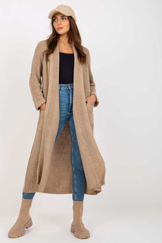 Bēšs garš jaciņš ar OCH BELLA vilnu