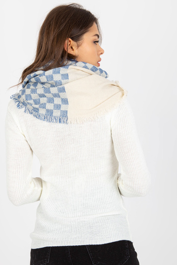 Ekru-tumši zils rūtains...