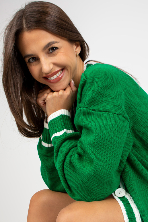 Zaļš garš jaciņš ar pogām RUE PARIS