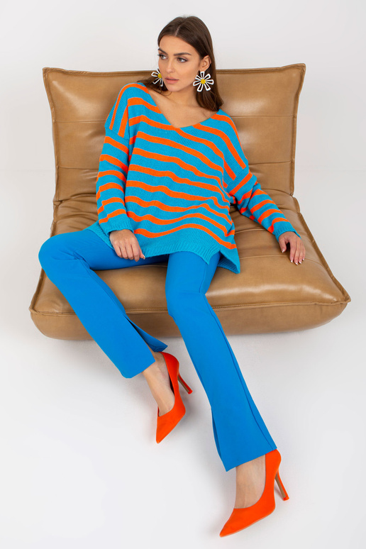 OCH BELLA zili un oranži svītrains...