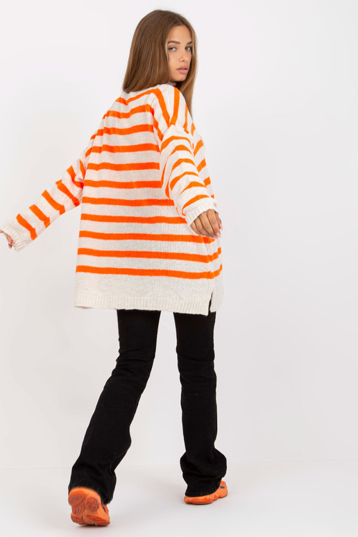 OCH BELLA balts un oranžs svītrains...